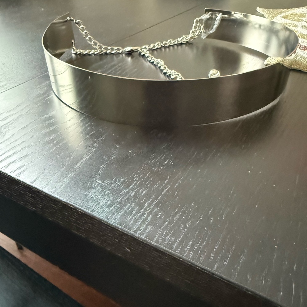 Silver Metal Chain Belt